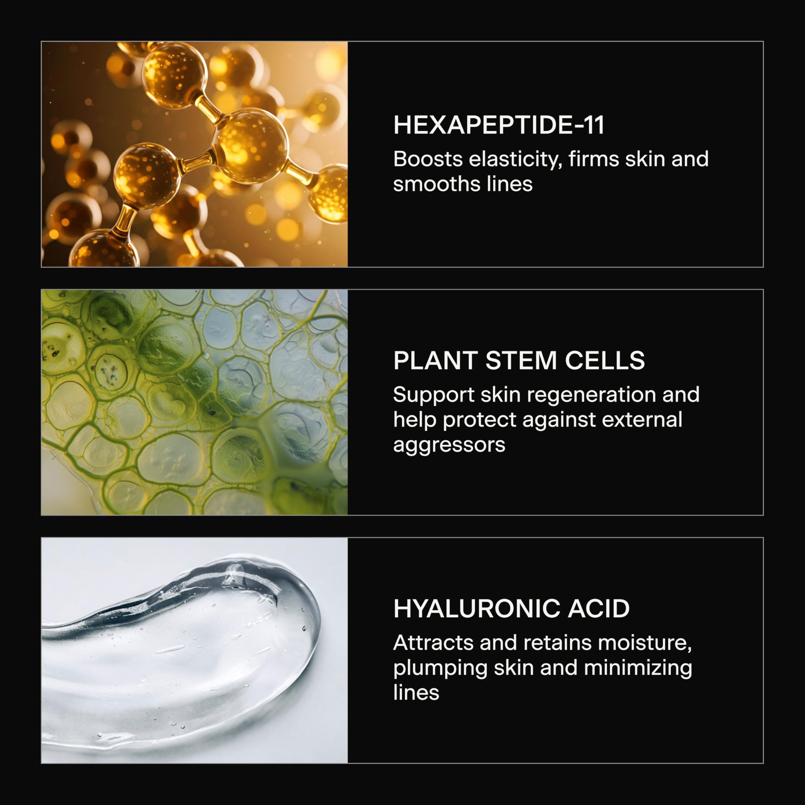 Caldera + Lab eye serum ingredients and texture