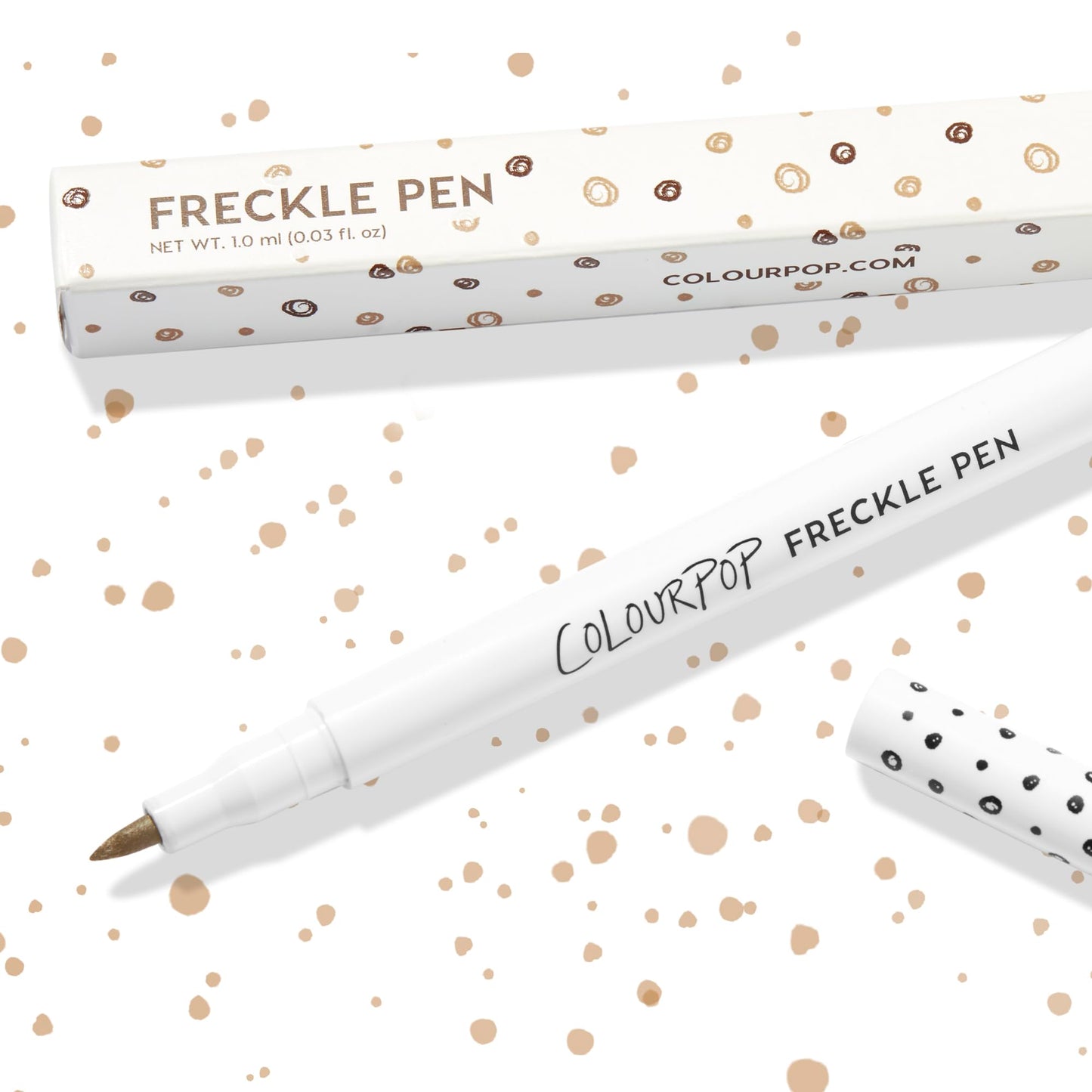 Authentic ColourPop cosmetic pen highlighting the lightweight travel-friendly 0.03 ounce tube design.