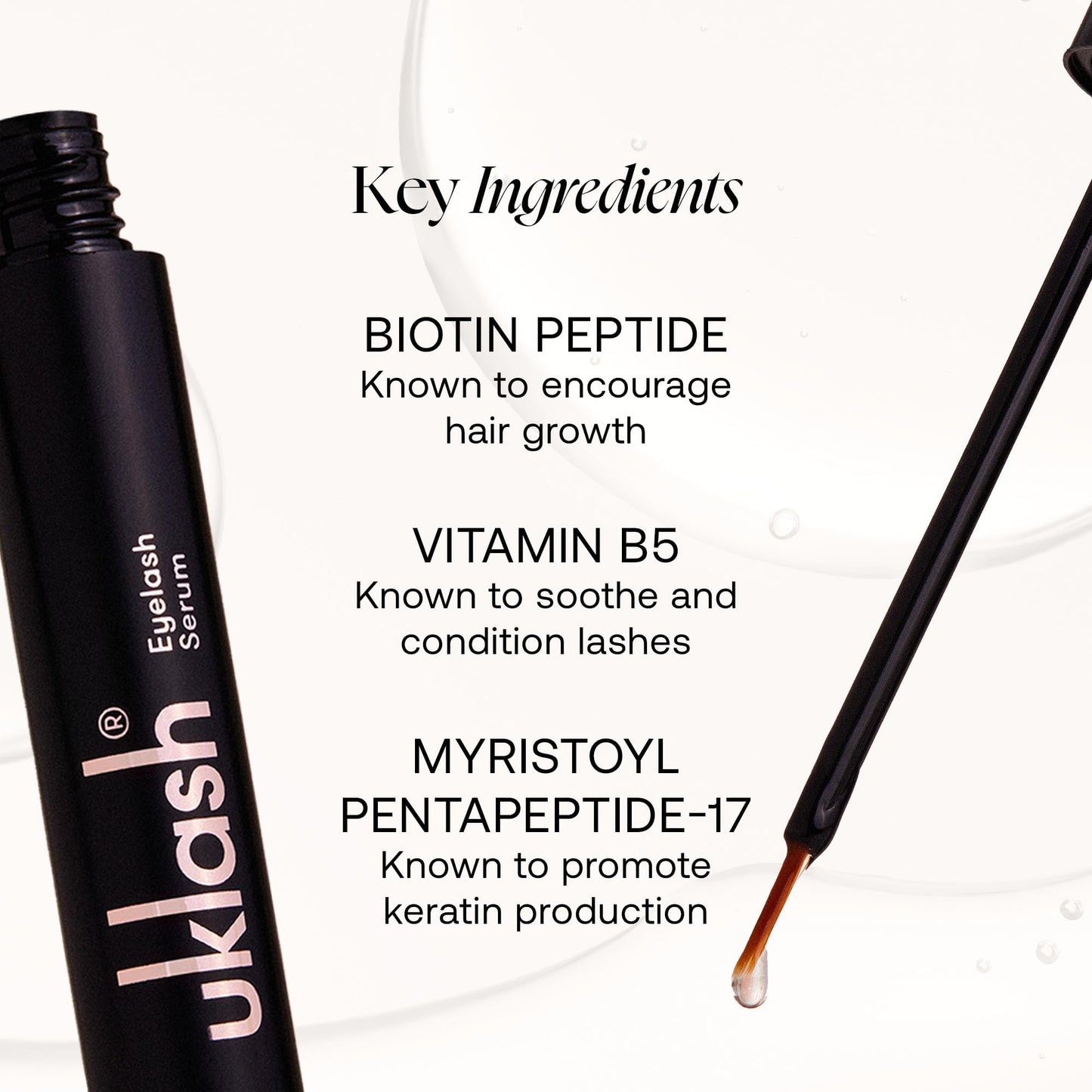 Detailed view of the serum applicator tip