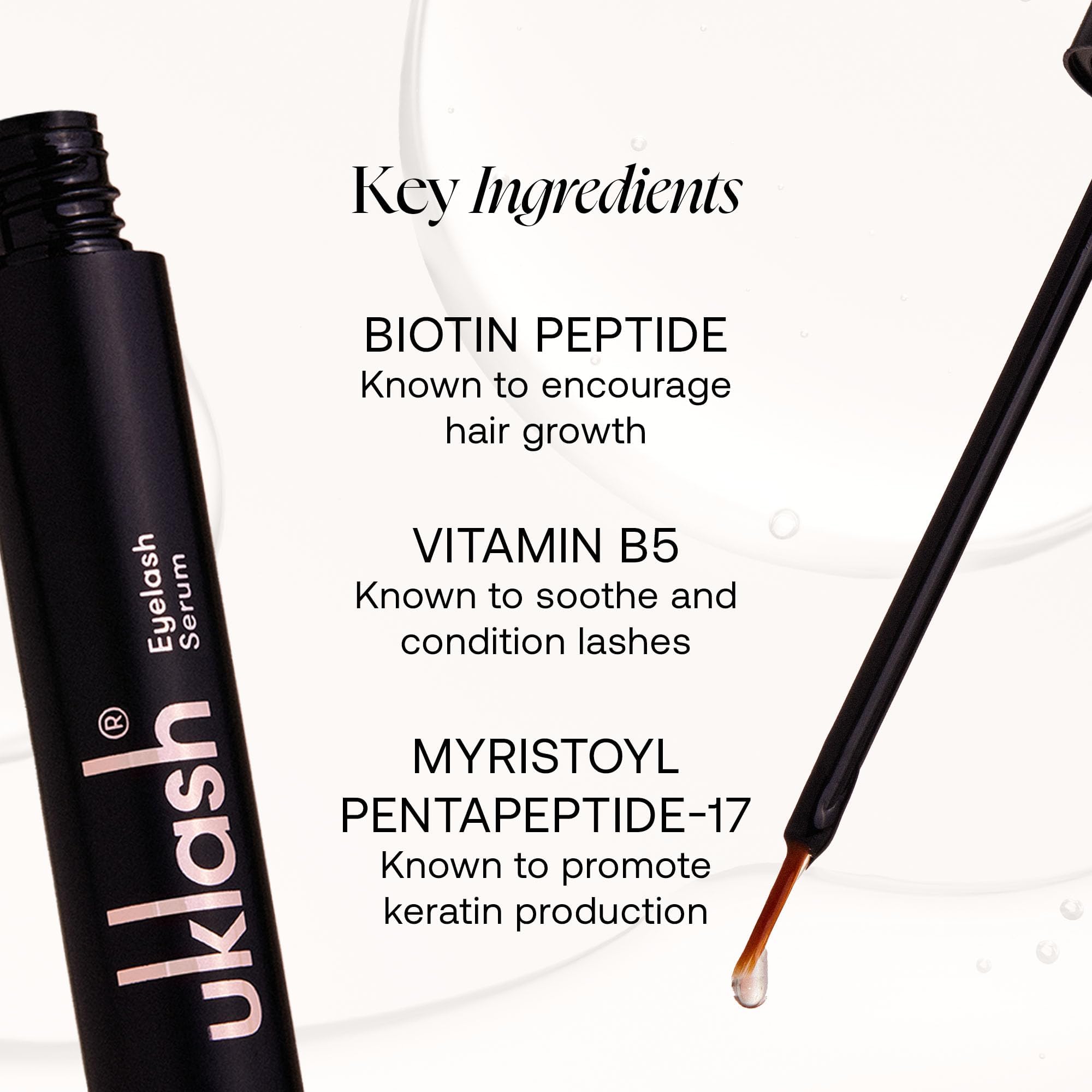 Detailed view of the serum applicator tip