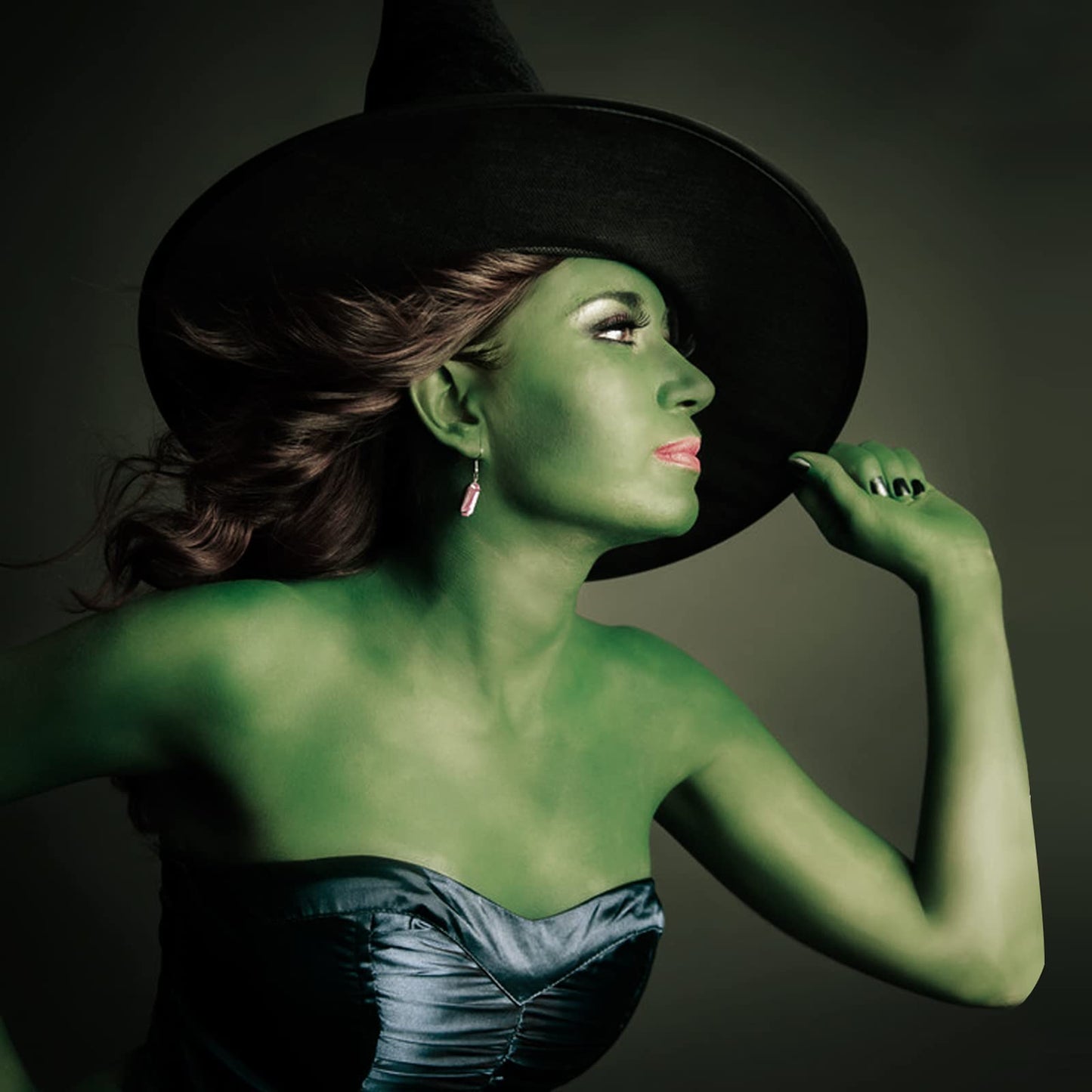 Meicoly light green body paint applied on skin swatch