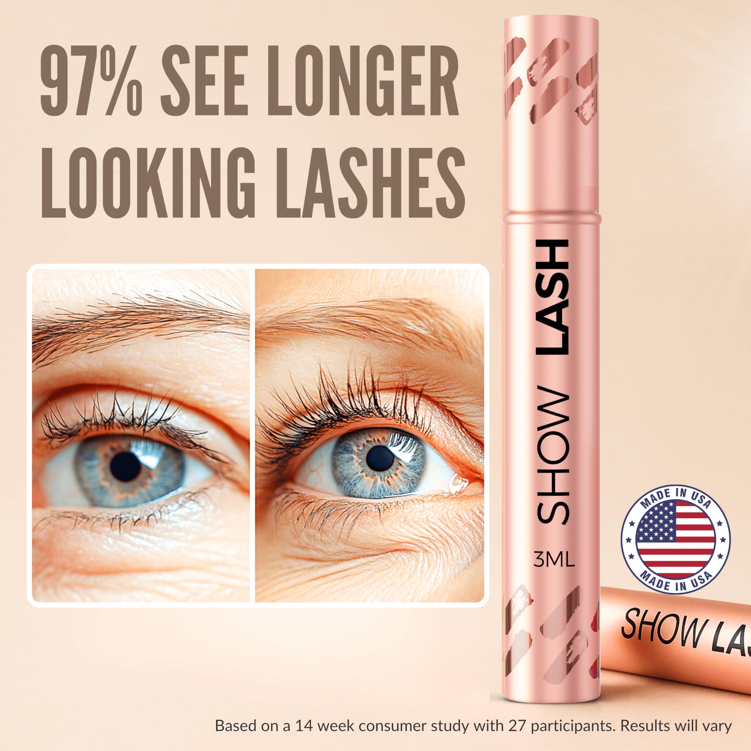 LeVaye Show Lash serum bottle and applicator
