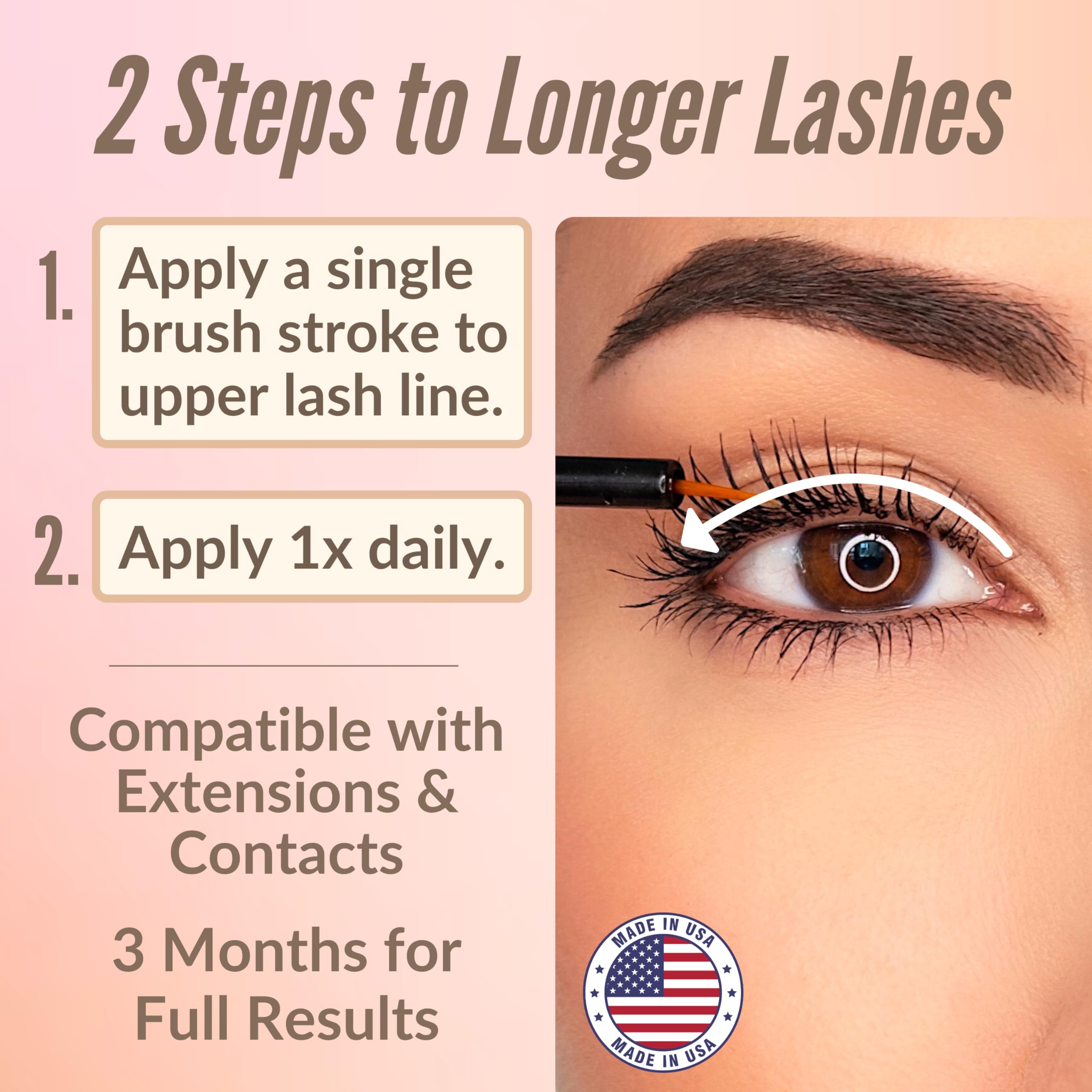 LeVaye Cosmetics eyelash enhancing serum 3ml bottle