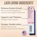 Levaye Eyelash Serum open bottle showing applicator wand