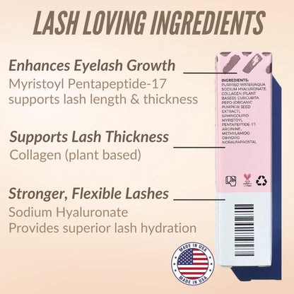 Application demonstration of Show Lash serum on lash line