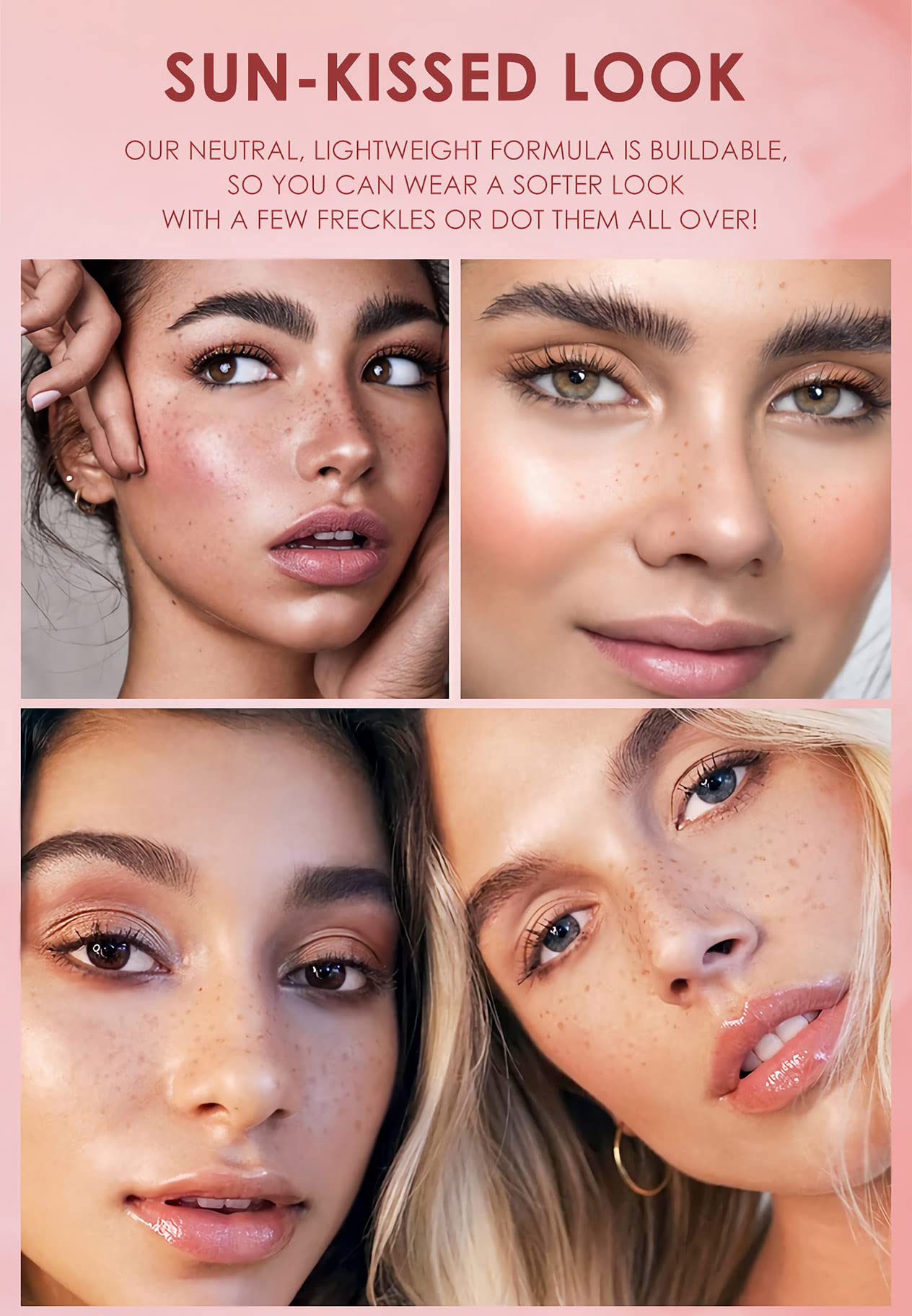 Lifestyle image of the imported two piece makeup pen kit arranged with everyday beauty cosmetics