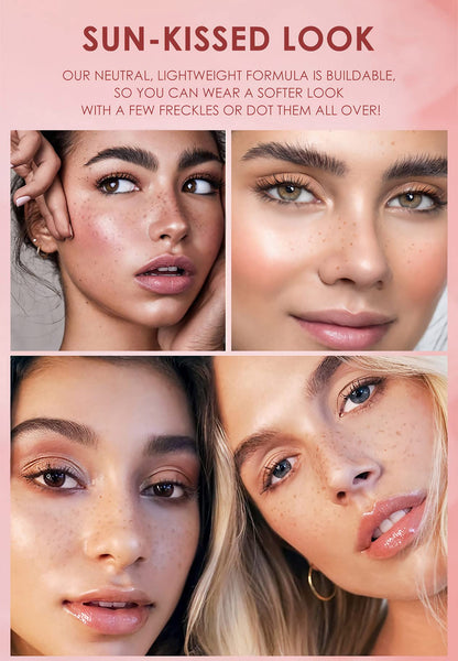 Lifestyle image of the imported two piece makeup pen kit arranged with everyday beauty cosmetics