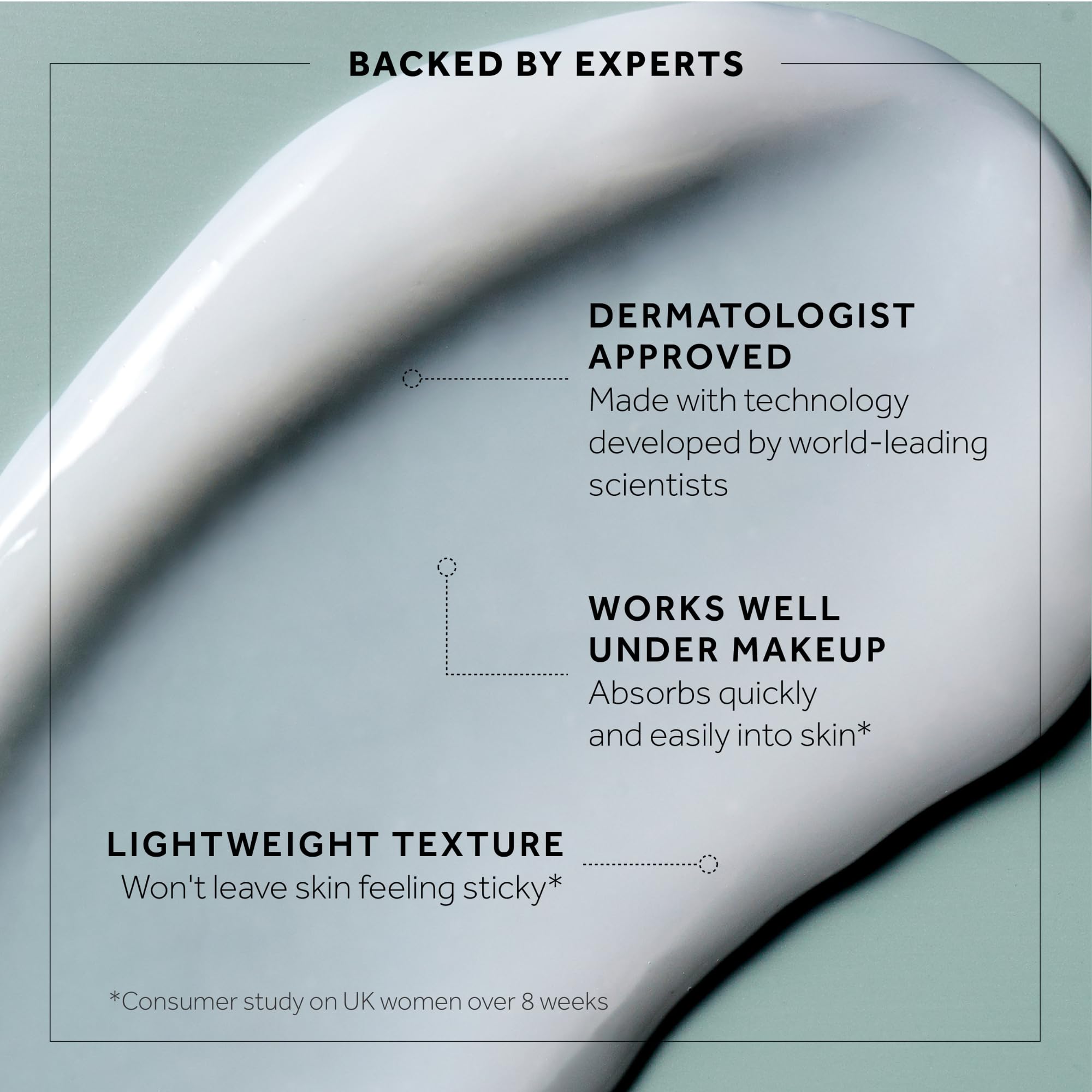 Close up of No7 eye serum branding and volume details