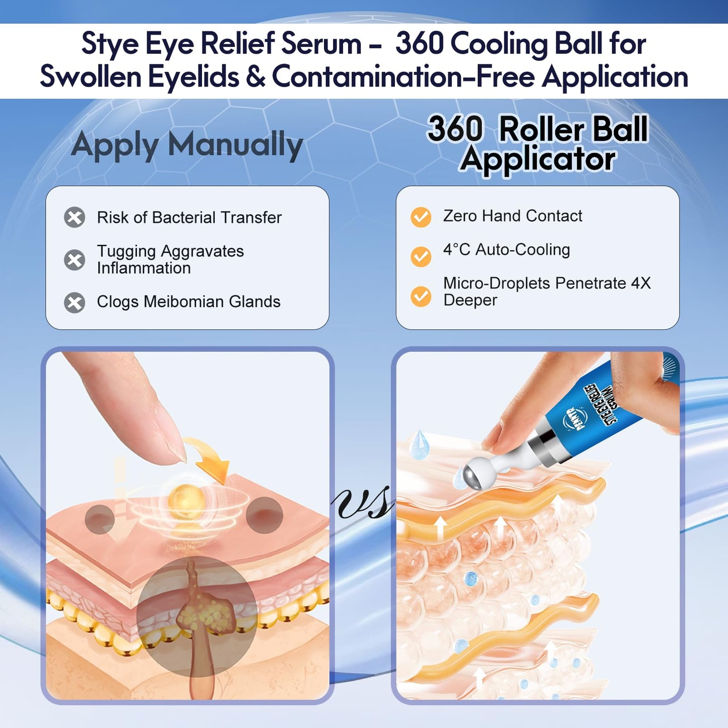 Penntr eye serum ingredients and bottle details