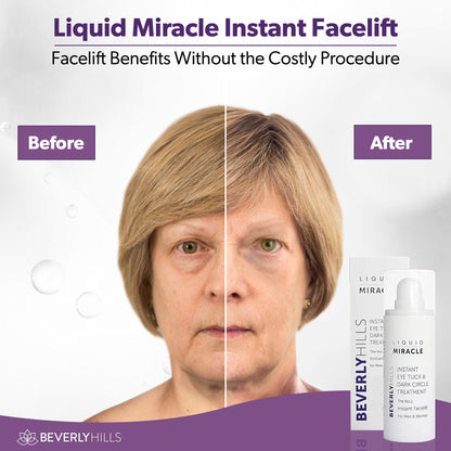 Close up of Beverly Hills Instant Facelift eye serum tube