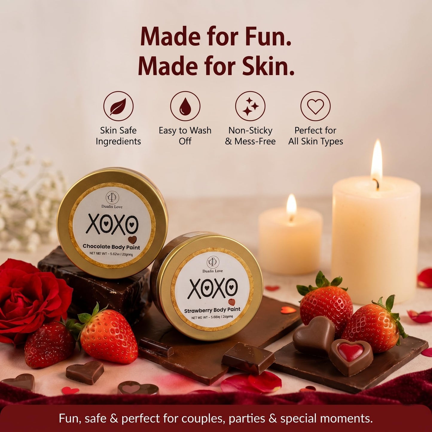 Authentic imported USA novelty beauty and wellness product packaging for Indian e commerce shoppers.