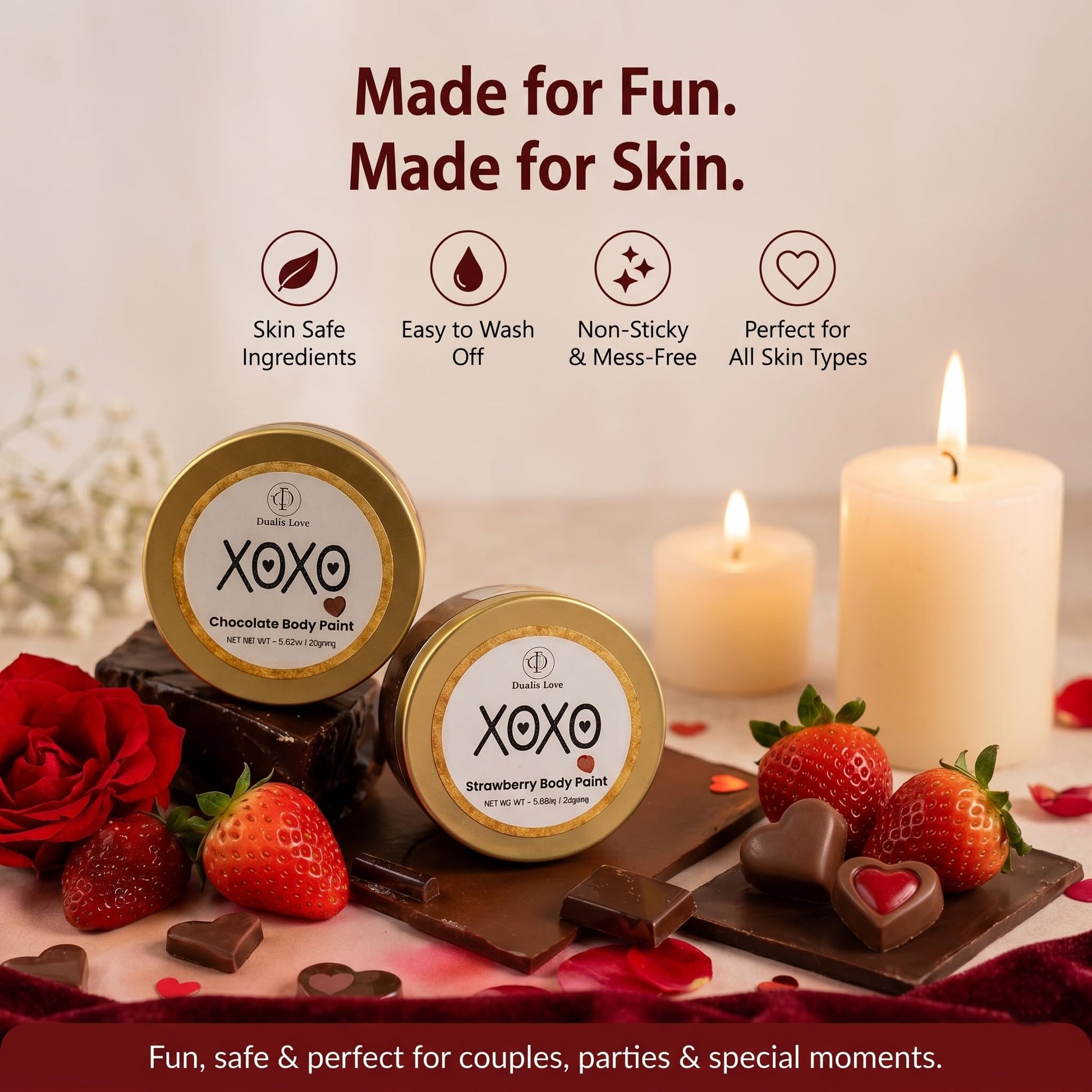 Authentic imported USA novelty beauty and wellness product packaging for Indian e commerce shoppers.