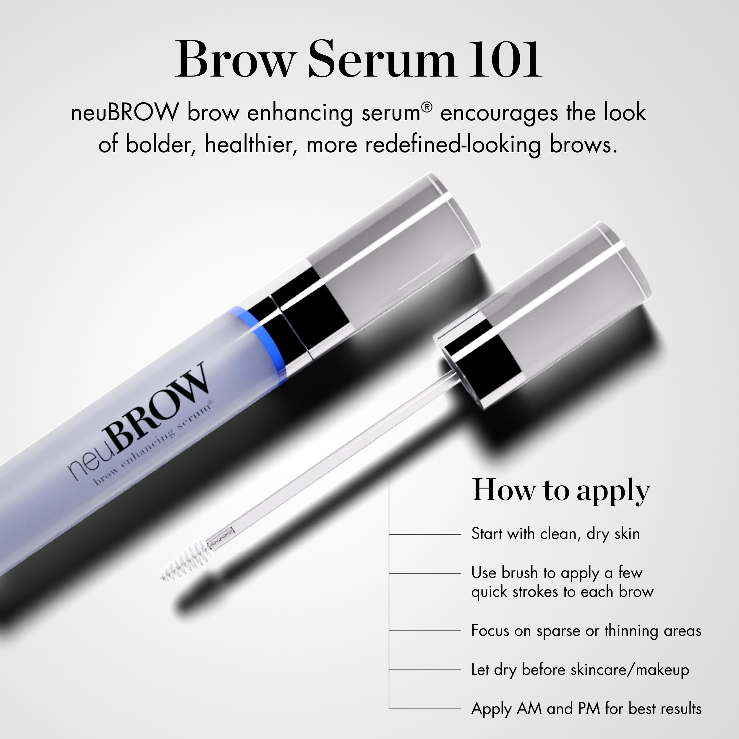 NeuBrow serum applicator brush detail
