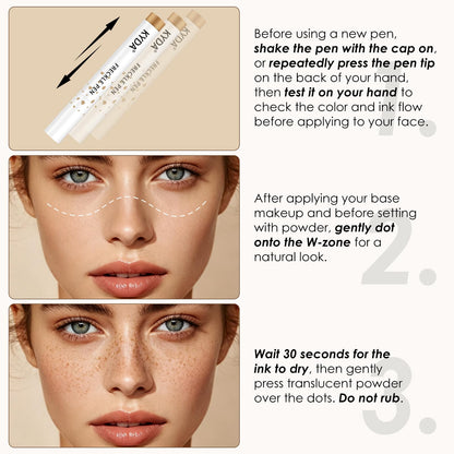 Kyda waterproof freckle makeup pen duo set