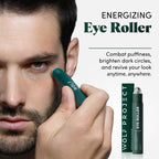 The Wolf Project eye serum roller with caffeine and vitamin C applicator tip.