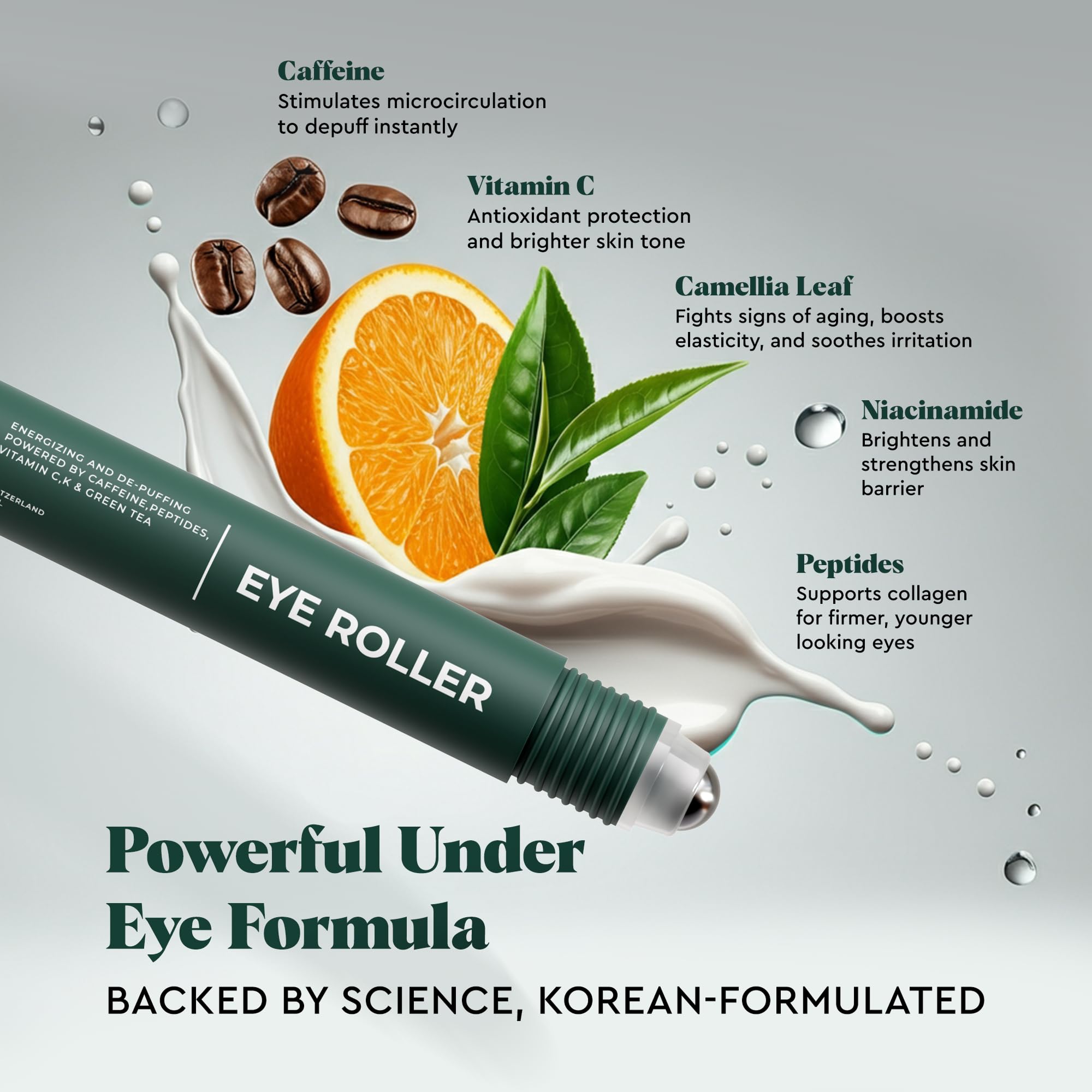 Applying Wolf Project eye roller to under eye area