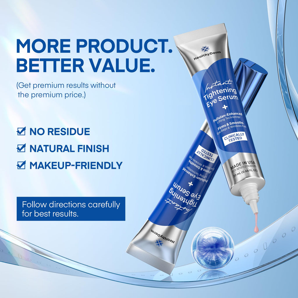 HealthyDerm anti-aging eye serum box back view