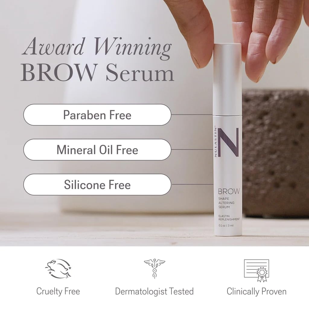 Nulastin brow serum applicator spoolie brush for precise application