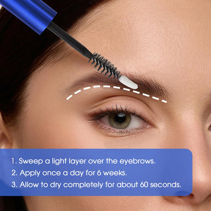 Ingredient focus shot for natural eyebrow serum