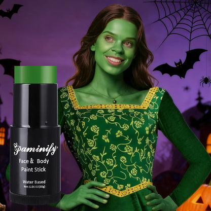 Professional SFX green makeup for cosplay