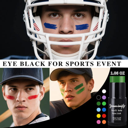Compact 1.06 Ounce green face paint stick size reference