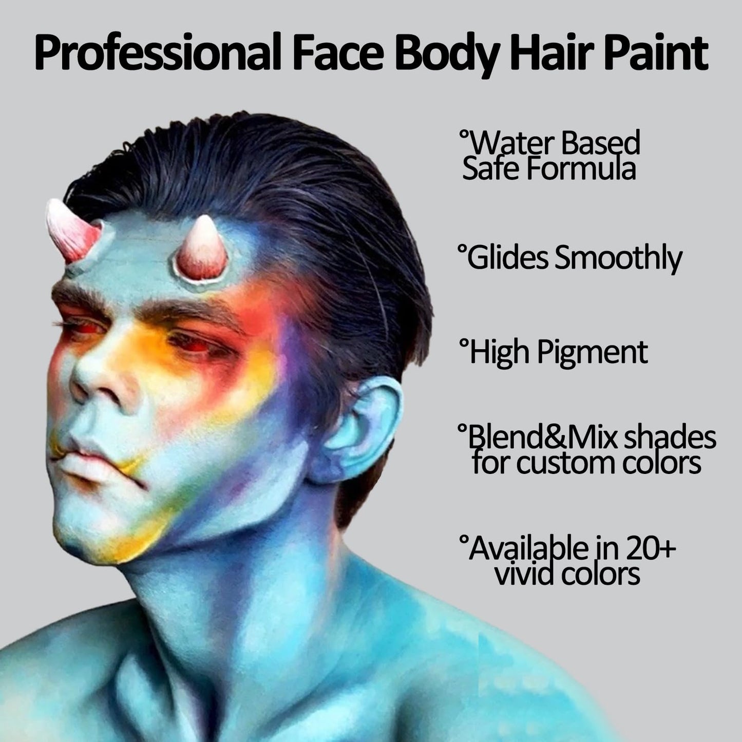 Mysense water based temporary gray hair color stick showing the convenient twist up mechanism.