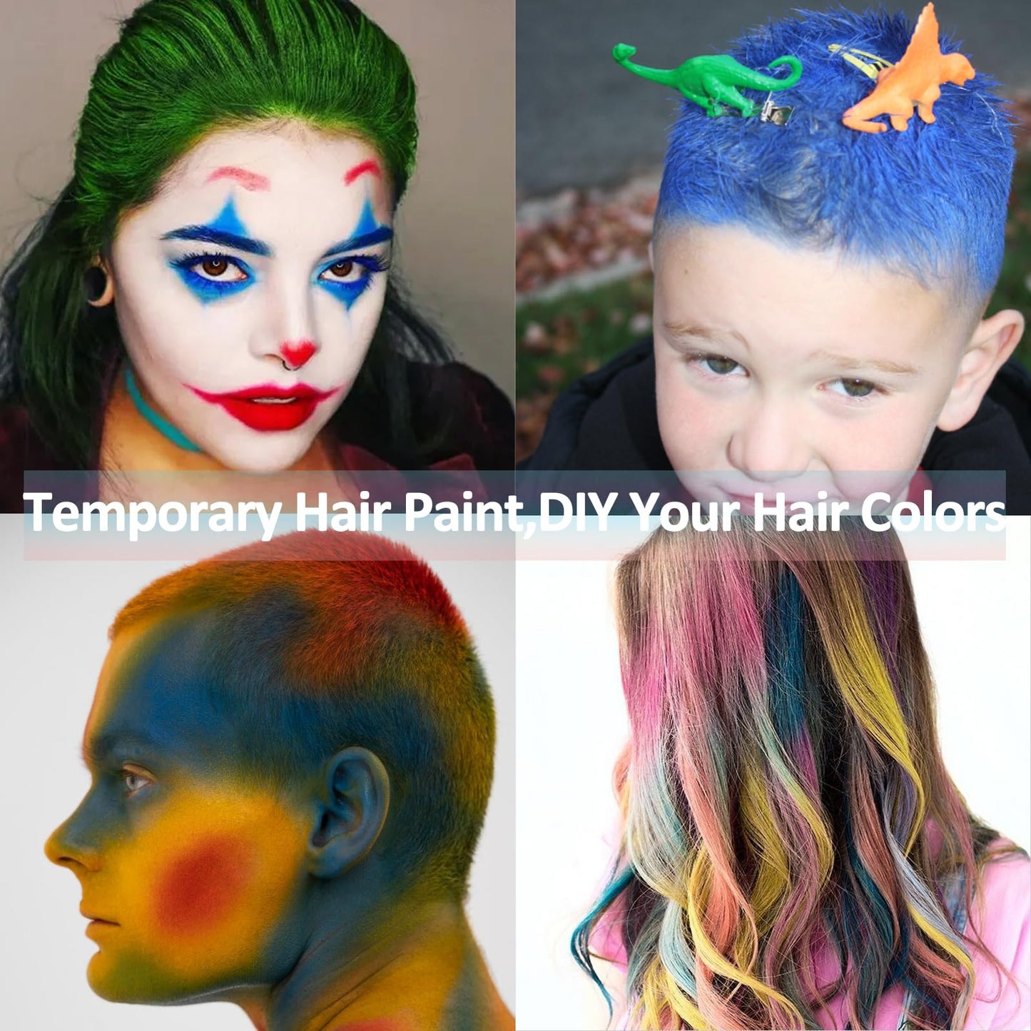 Non toxic cream body paint for adults and kids Halloween cosplay makeup application.