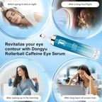 Model using Dongyu metal roller for dark circle treatment