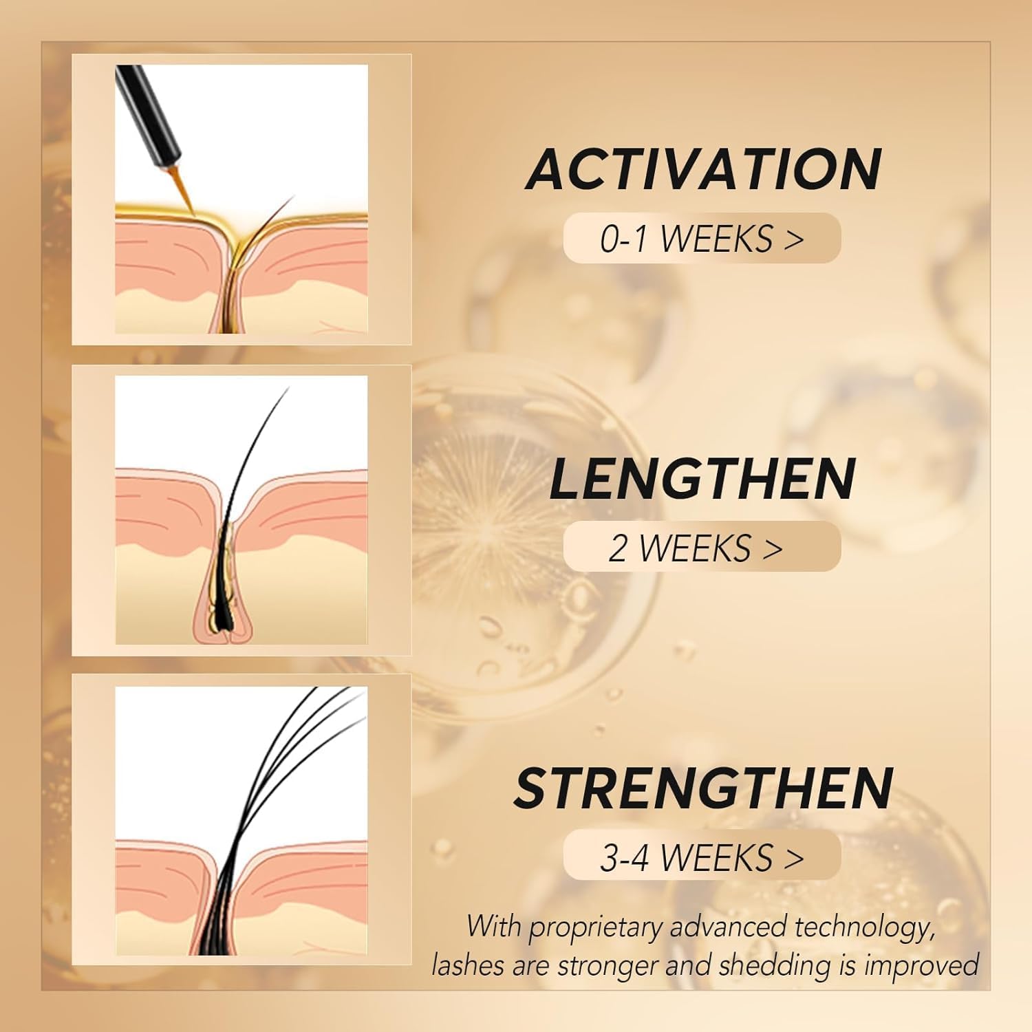 Asamo Eyelash Growth Serum application on lash line