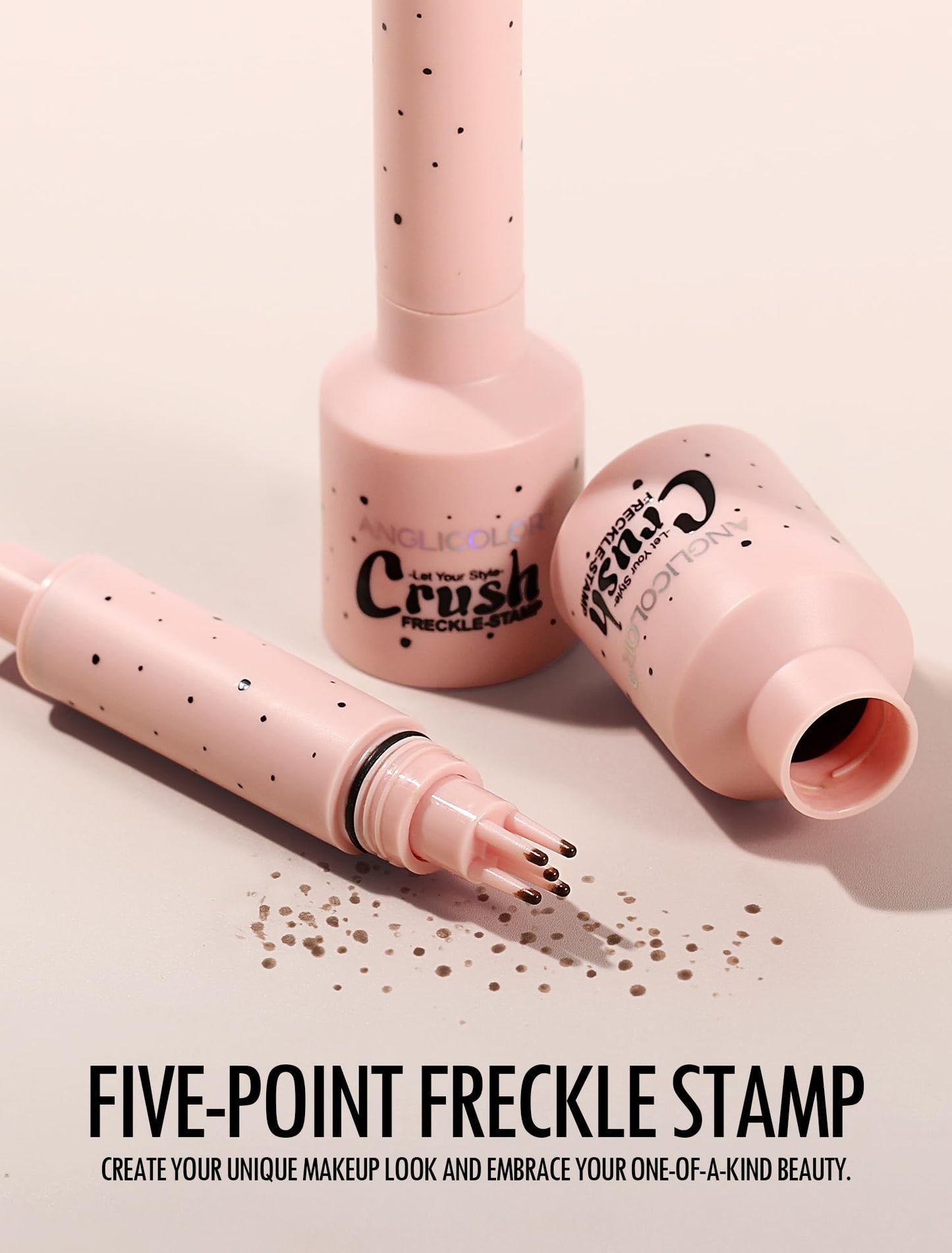Waterproof and smudge-proof formula testing of the Anglicolor beauty marker on skin.