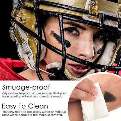 Waterproof sweat-proof demonstration of the Freeorr three color makeup sticks showing smudge-resistant performance on skin.