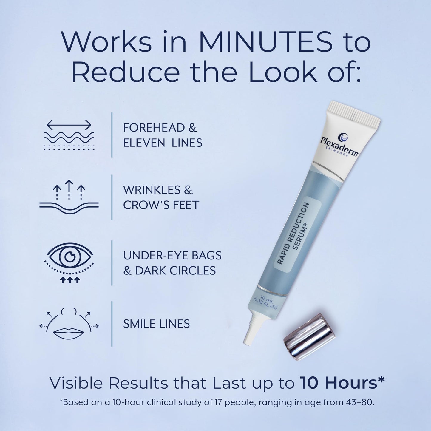 Close up of Plexaderm tube for under eye bags and dark circles