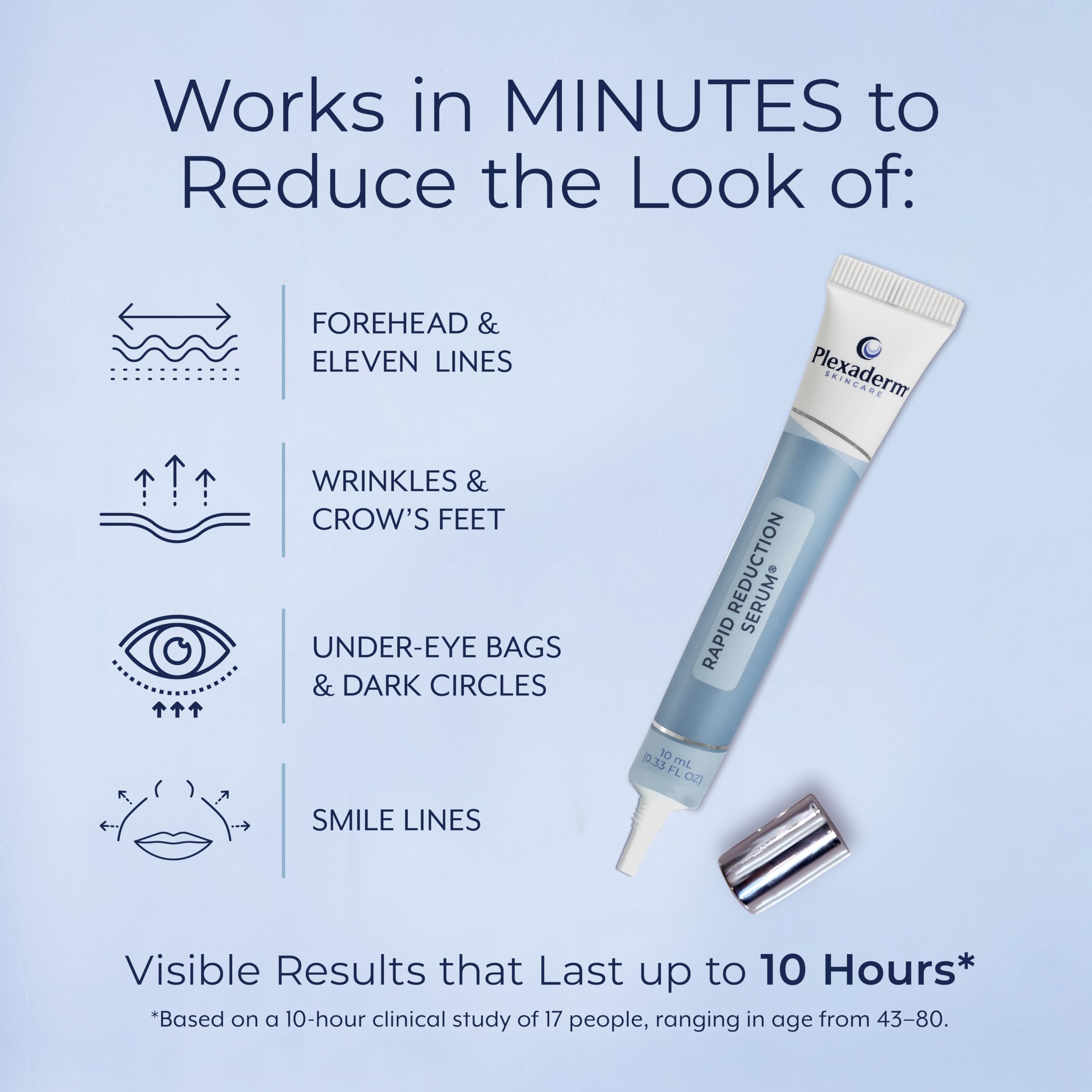 Close up of Plexaderm tube for under eye bags and dark circles