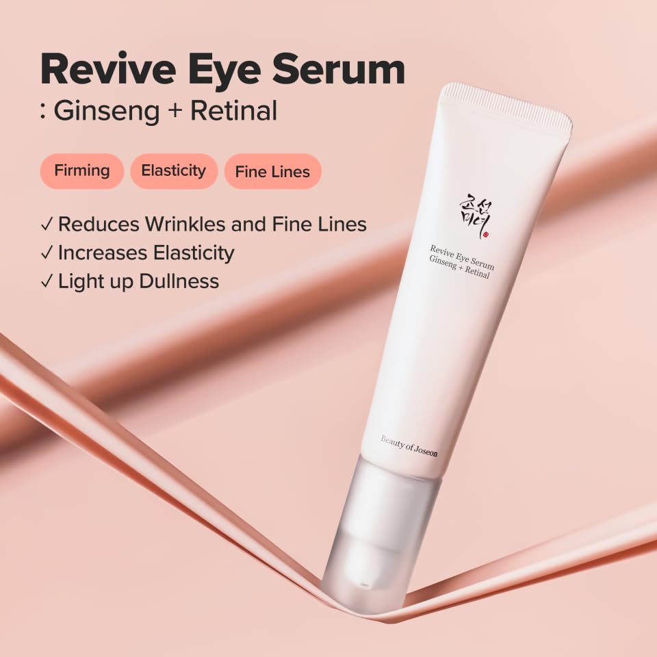 Beauty of Joseon eye serum tube showing retinal and ginseng text