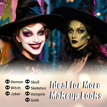 Full coverage silver face paint used for moon goddess look