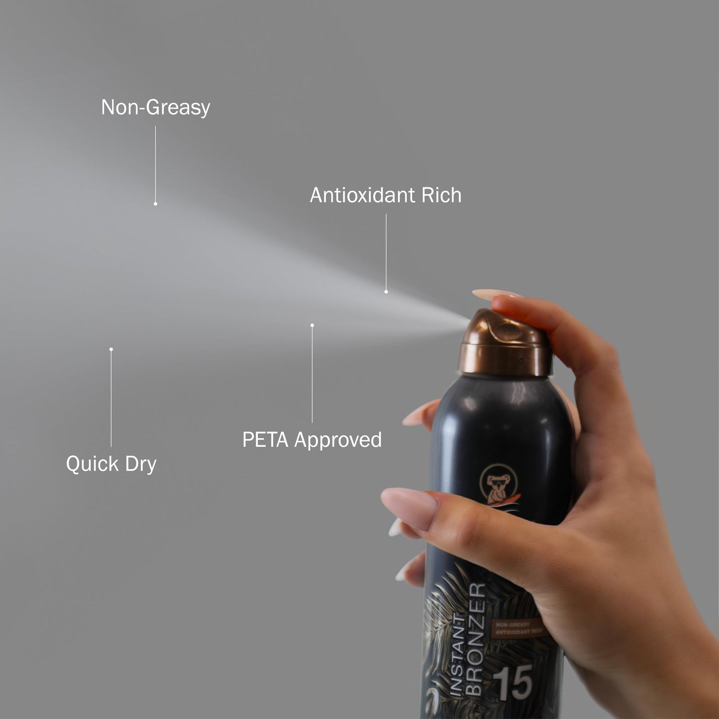 Australian Gold continuous spray sunscreen 6 fluid ounces bottle