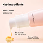 Application of Beauty of Joseon eye serum under eyes