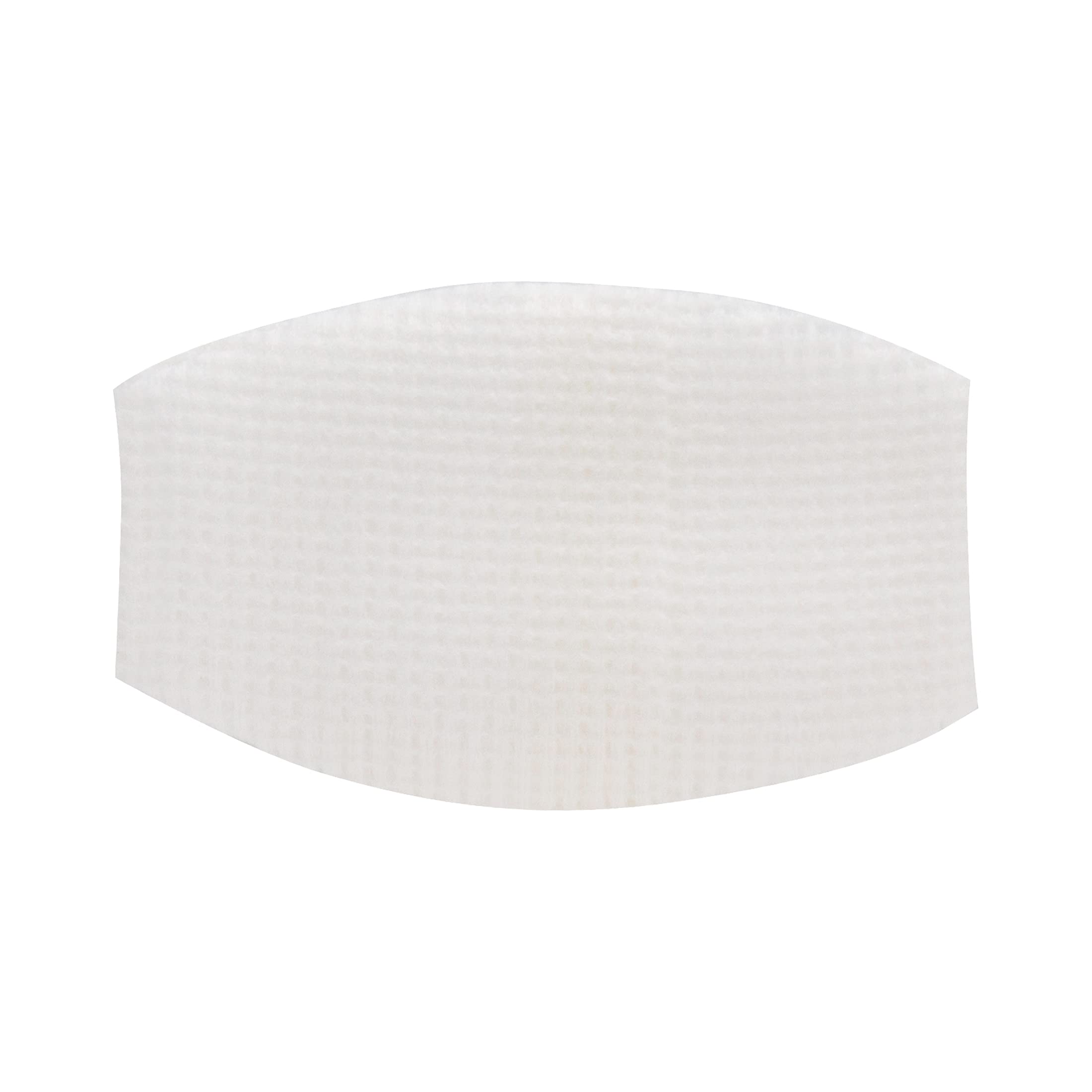 Individually wrapped sterile eye pads with non-woven cover and easy-place tab feature.