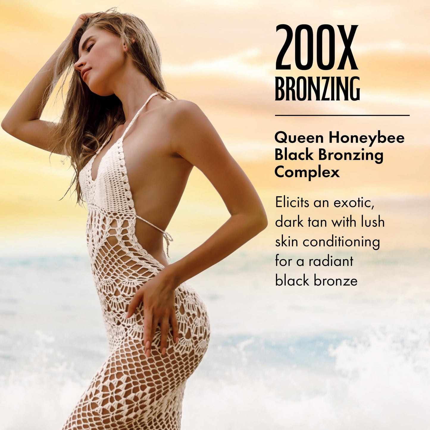 Brown Sugar Black Hawaiian Honey tanning lotion packaging details