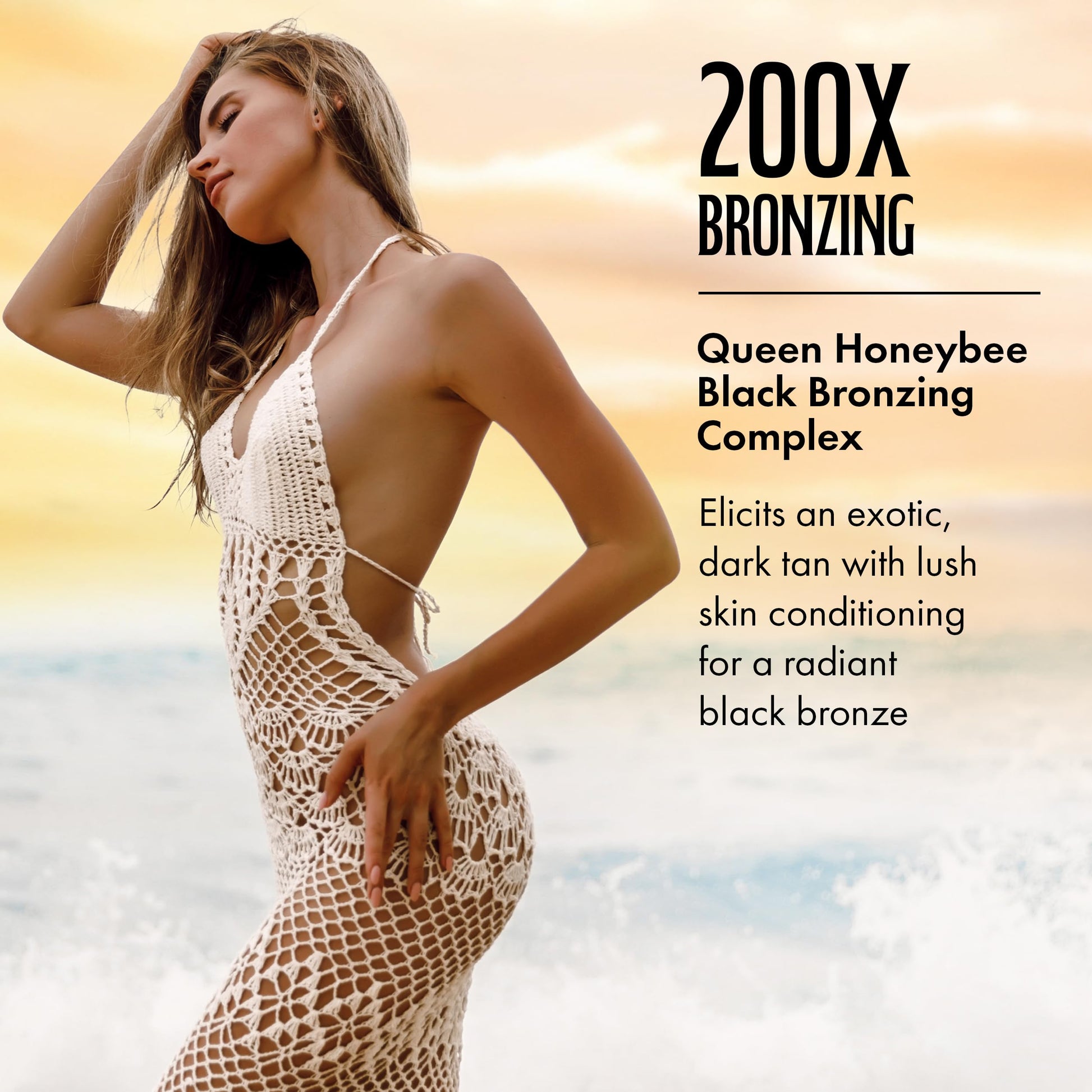 Brown Sugar Black Hawaiian Honey tanning lotion packaging details