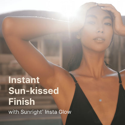 Side view of Nu Skin Sunright Insta Glow 4.2 fluid ounce packaging