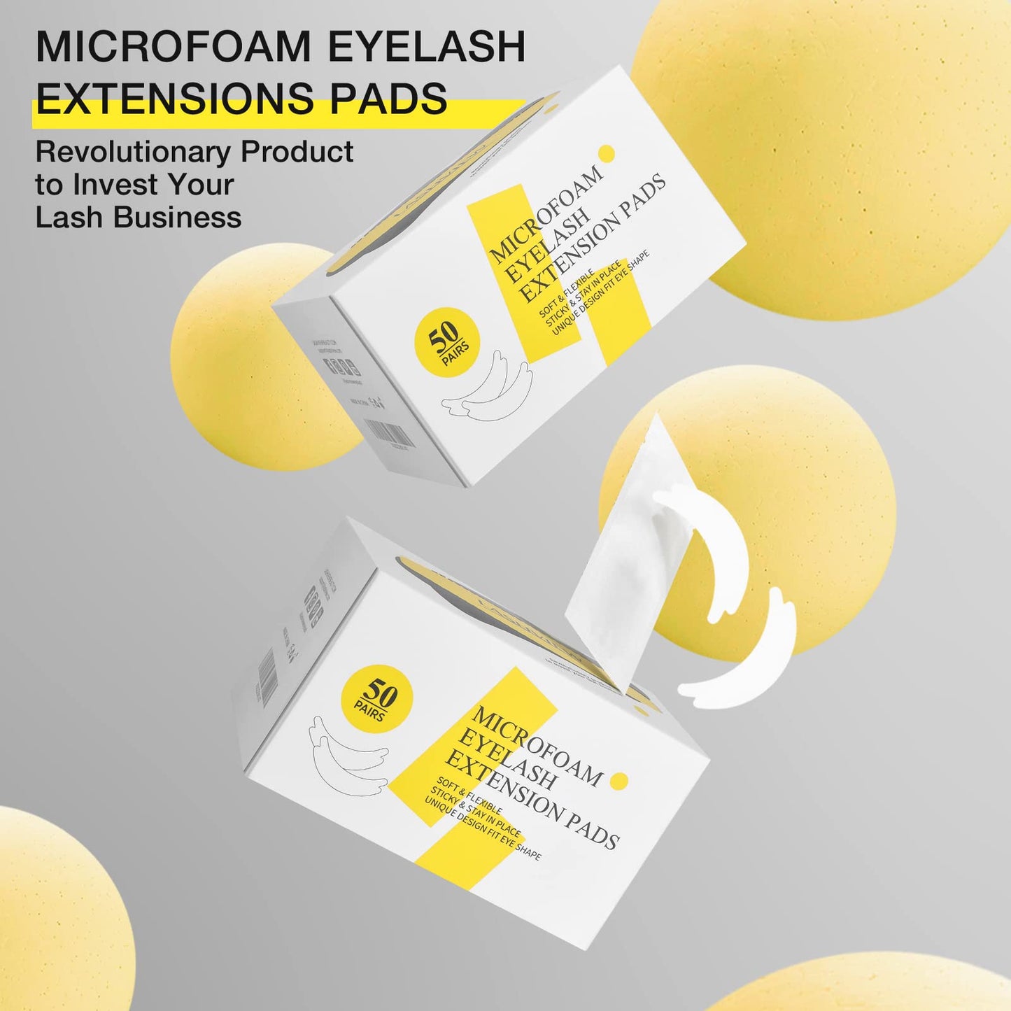 Premium salon quality imported lash mapping patches for isolating lower lashes safely.