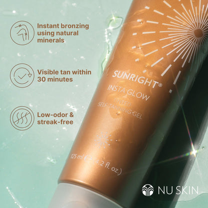 Nu Skin Sunright Insta Glow bronzer in a lifestyle setting