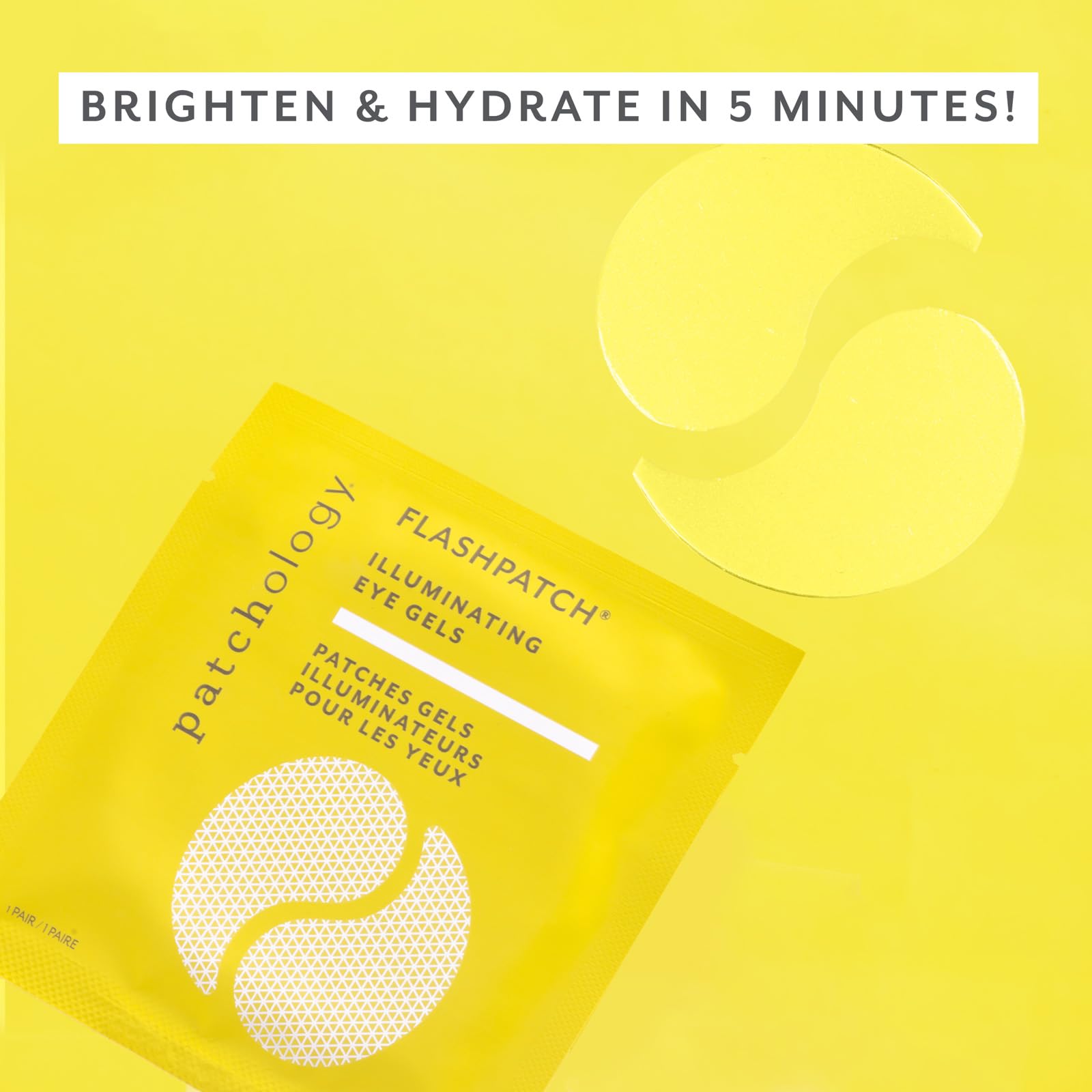 Patchology brightening under eye patches for dark circles application