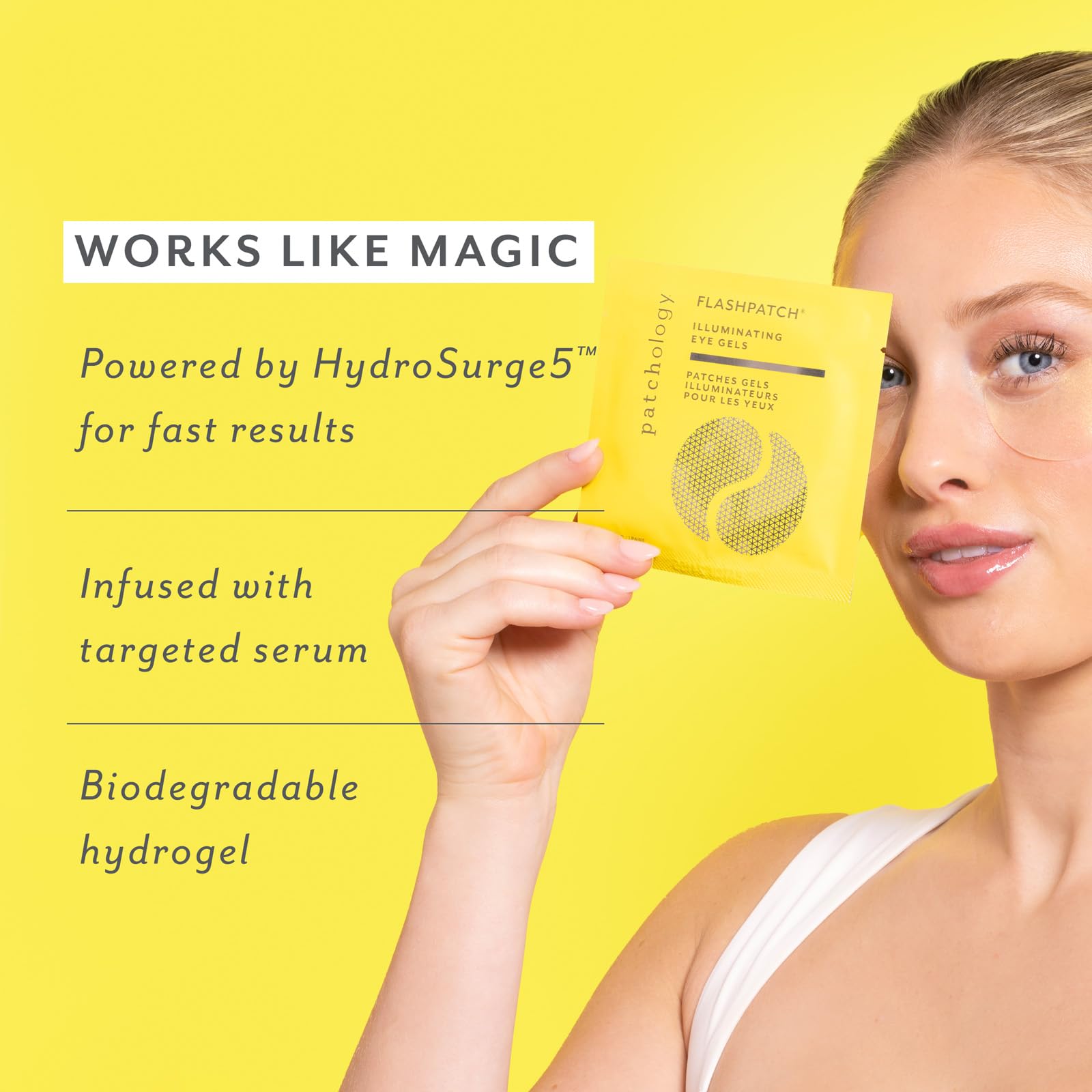 Patchology FlashPatch packaging showing Vitamin C benefits