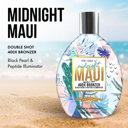 Tan Asz U Midnight Maui tanning lotion product packaging