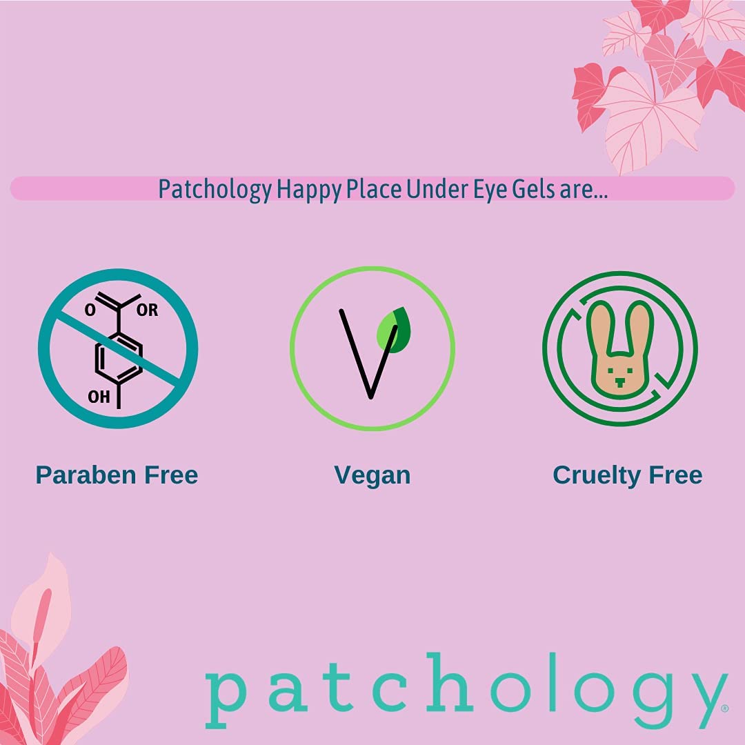 Patchology Happy Place hydrogel mask texture and citrus rose scent overview