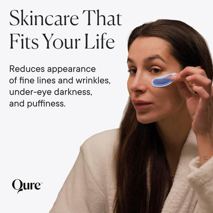 Qure micro dart skincare patches close up application for smile lines