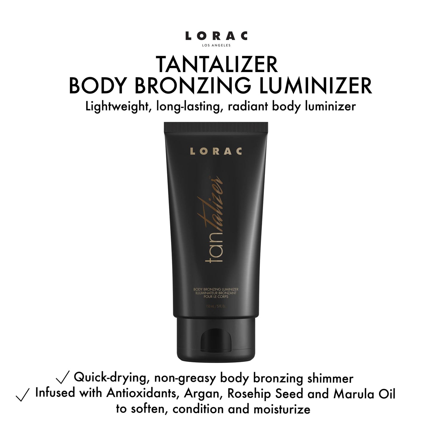 Lorac body bronzing cream texture swatch