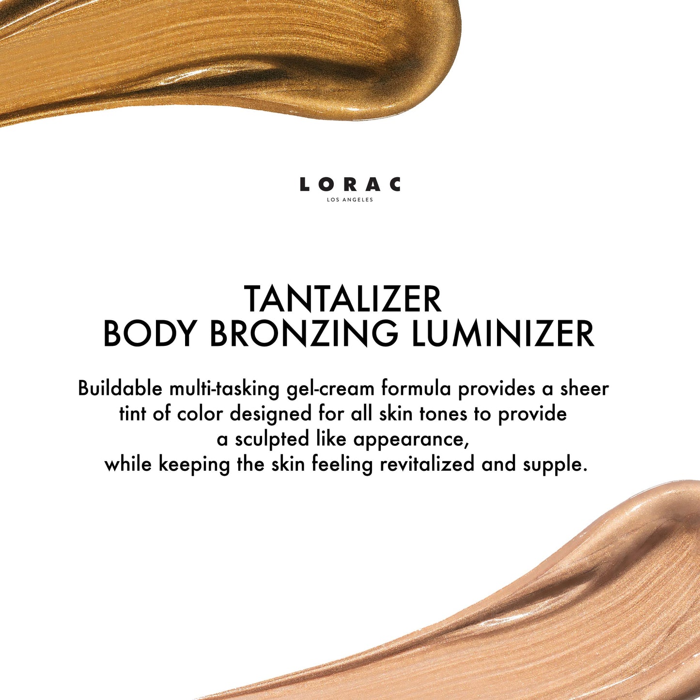 Champagne Bronze shade luminizer applied on skin
